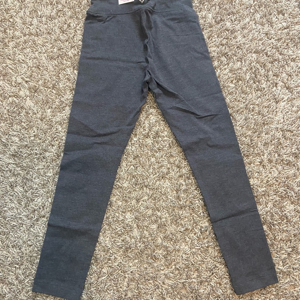 Little girl Gray Jusctie leggings Size 7/8